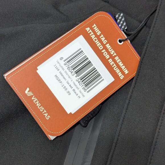 Venustas Womens Heated Jacket NEW Battery Pack Carrying Case Coat Black Gorpcore - Picture 6 of 8